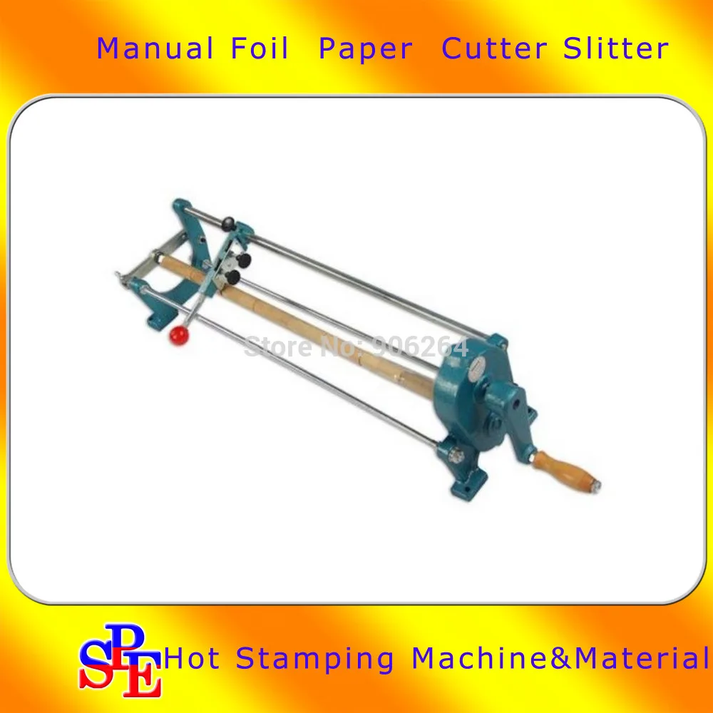 

Foil Paper Slitter Hot Stamping Roll Core 0.9" Manual Cutting Machine