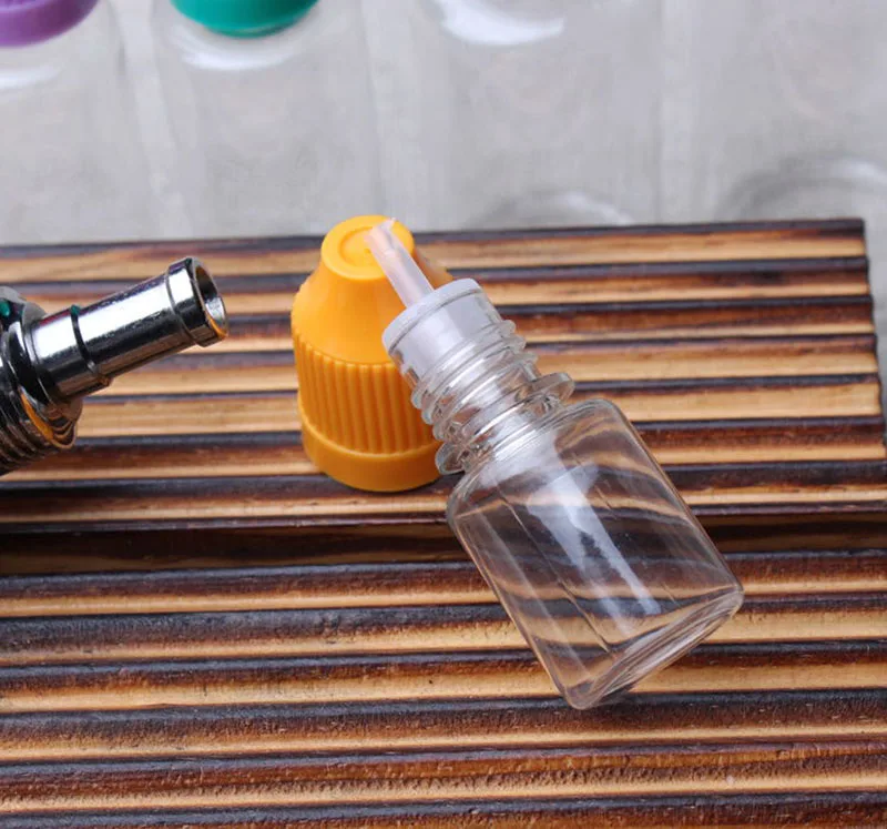 Hot Selling 1000pcs/lot Clear Dropper Bottles 5ml PET Plastic Empty Bottles With Childproof Cap E Cig E Liquid Eye Drop Bottle