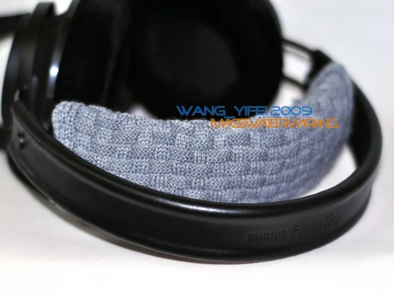 Повязка на голову ручной вязки из чистой шерсти, подушка для наушников Philips Fidelio X1 X2 SHP9500 L1 HiFi, верхняя повязка на голову, защита