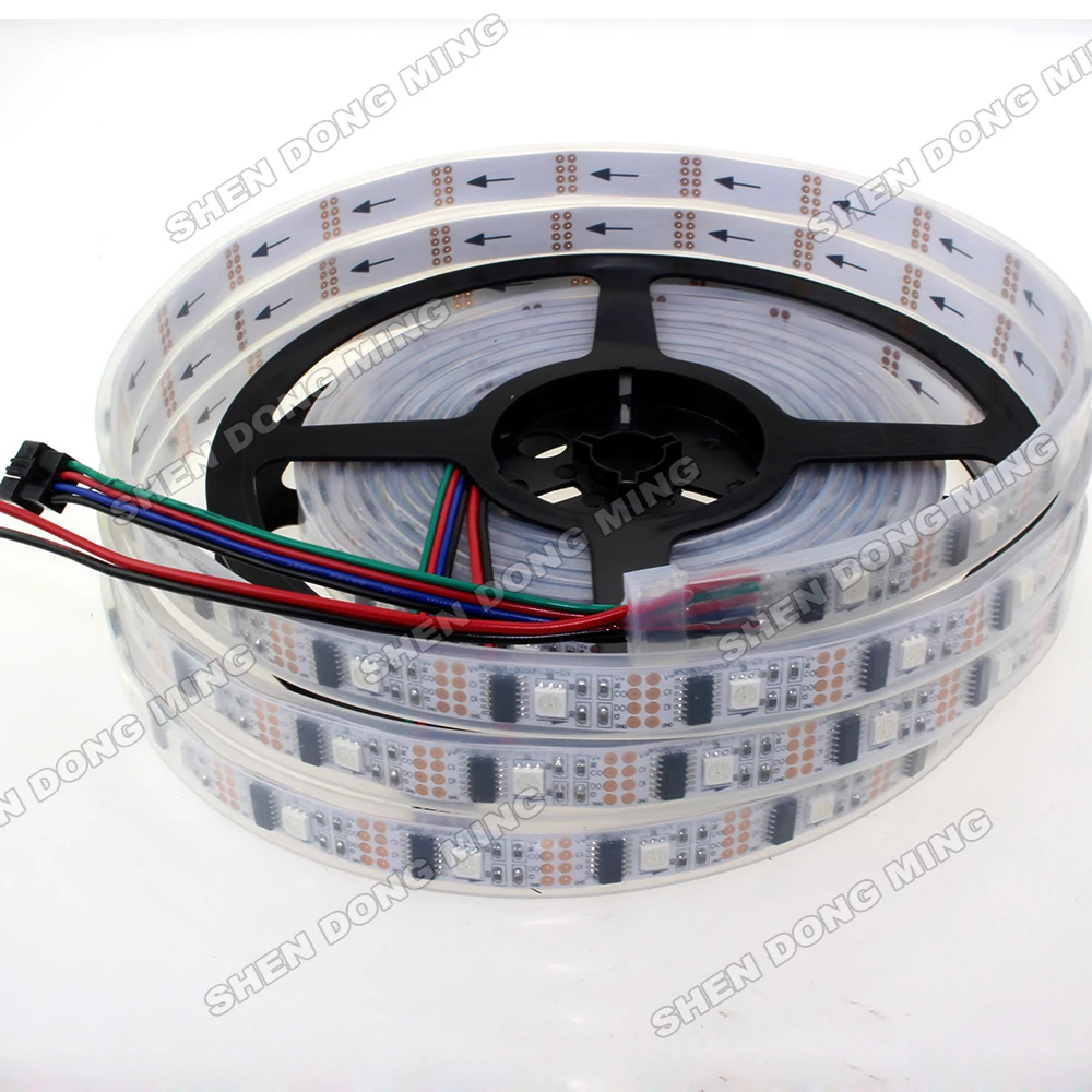 15m tube Waterproof digital LED Strip dream magic color led ribbon one to one 32IC WS2801 Led Strip