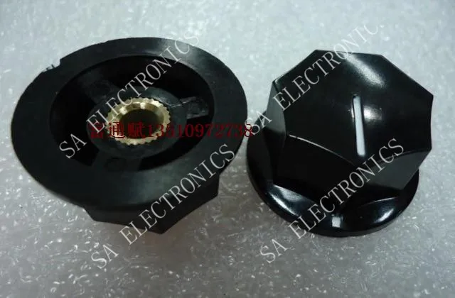 

[BELLA]Special bakelite bakelite knob potentiometer knob cap K13-2 side locking screw 27 * 17MM--100PCS/LOT