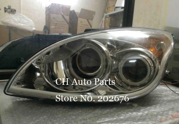 FREE SHIPPING, CHA I30 ANGEL EYE COMPLETE HEADLAMP HEADLIGHT, WITH EVIL EYE AND BI-XENON PROJECTOR,FOR  HYUNDAI