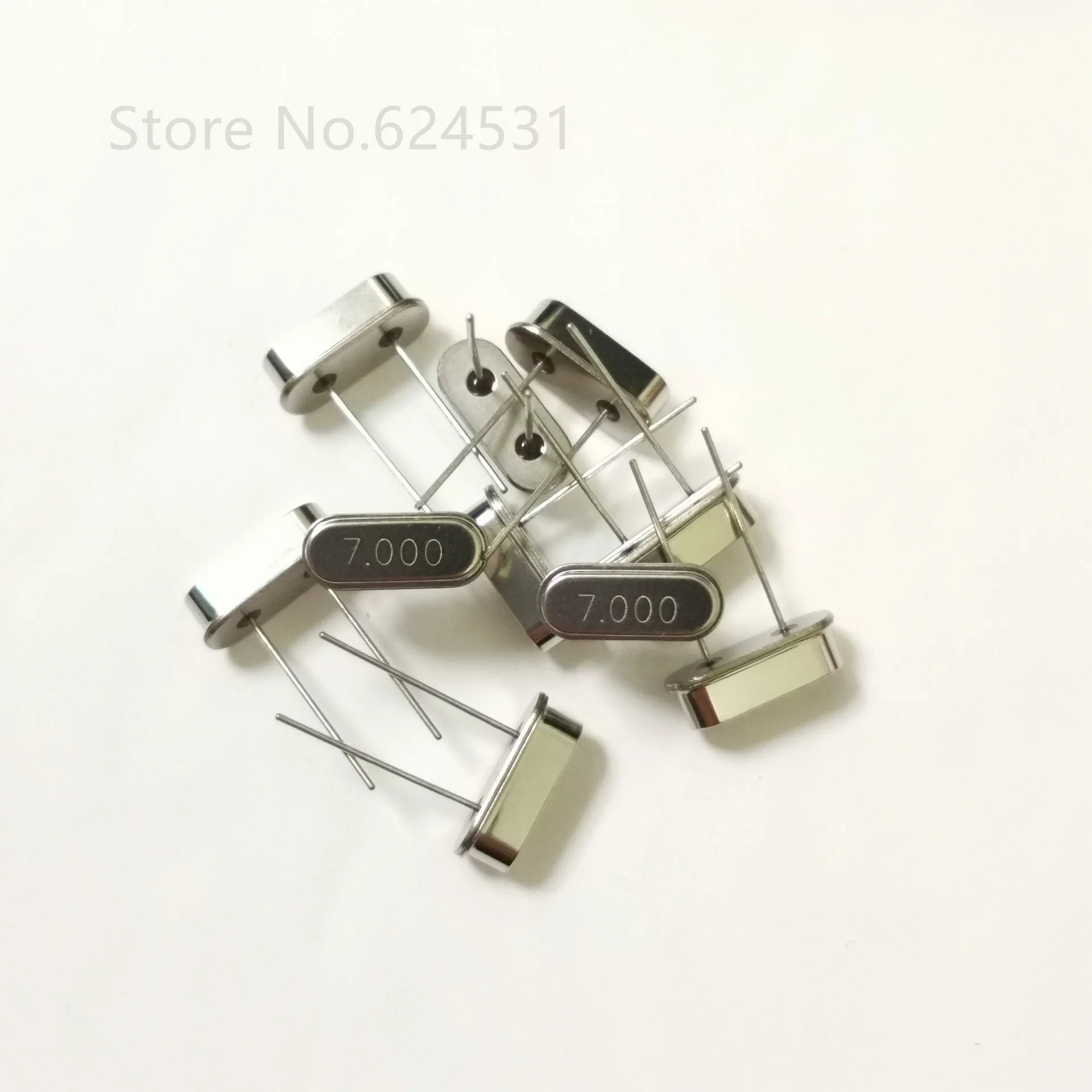 10pcs HC-49S Inline Passive Crystal Oscillator 7MHZ 7.000MHZ 7M Resonator