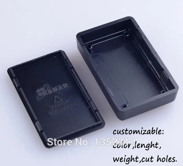 Free shipping 4 pcs 60*37*15mm plastic enclosure box abs project box handheld plastic enclosure housing DIY esktop case