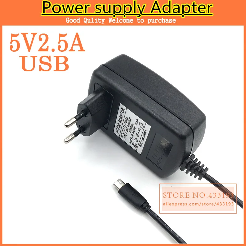 1pcs Universal 5V 2.5A Micro USB Charger Power Adapter Supply for Tablet PC Teclast P85 X98 Air 3G P88 Dual Core Onda V975m V973