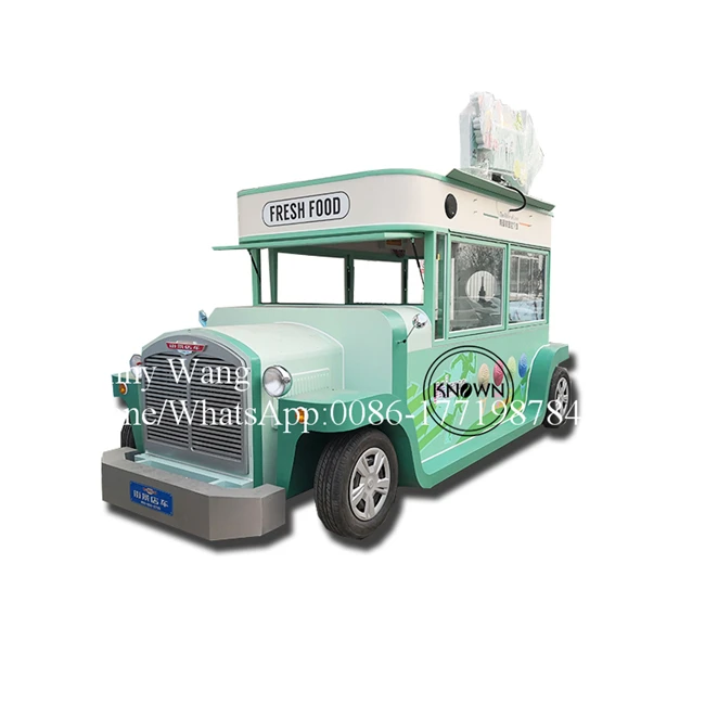 5m New Street Food Vending cart/mobile Food Trailer sale/electric Vintage Mobile Food Truck