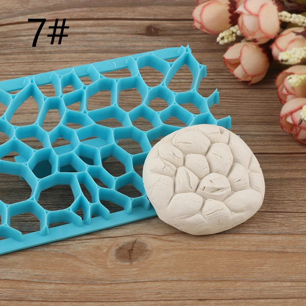 3D Fondant Flower Cookies Cutter Mold Biscuit Embossing Mould Sugar Craft Dessert Baking Silicone Mold for Sop Cake Decor Tool