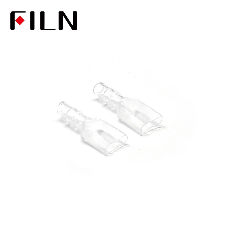 100pcs 6.3mm Female Spade Crimp Terminals Electrical Sleeve Wire Wrap Connector with waterproof cover for rocker switch