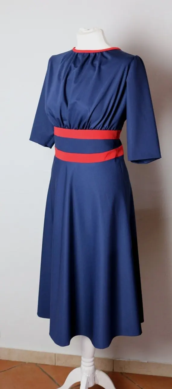 

Peggy Carter Cosplay Costume Uniform Agent Carter Navy Retro Dress Cosplay dress