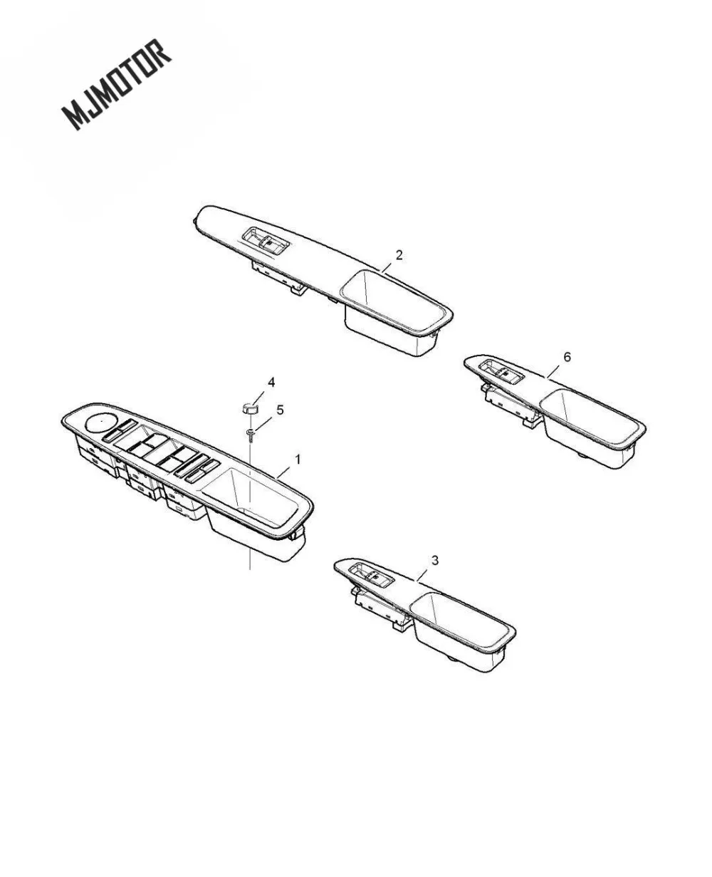 ウィンドウリフタースイッチが生える。中国のスイムローエのフロントドア,フロントサイド,350 mg,2009-2014,車のモーター部品10059175