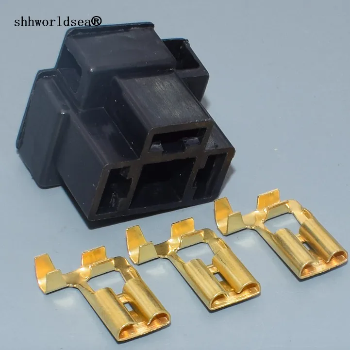 Shhworldsea H4 Headlight 3 Pin 9003 Automotive Connector plug car socket For Audi For VW