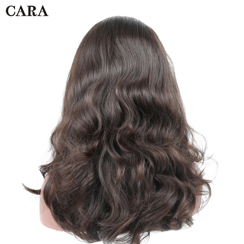 CARA Jewish Wig 100% Unprocessed European Virgin Hair Human Hair Wigs Natural Wavy Kosher Wigs Sports Bandfall WigFree Shipping