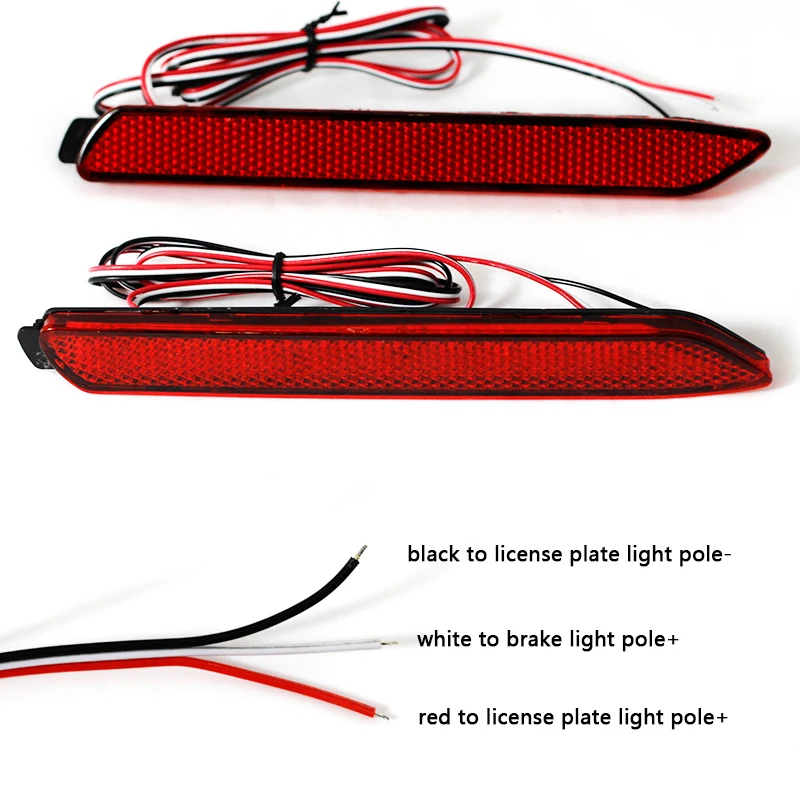 Pair Brake Rear Bumper Reflector light Tail Brake Lamp For Lexus IS-F GX470 RX300 Toyota Camry Sienna Venza Reiz