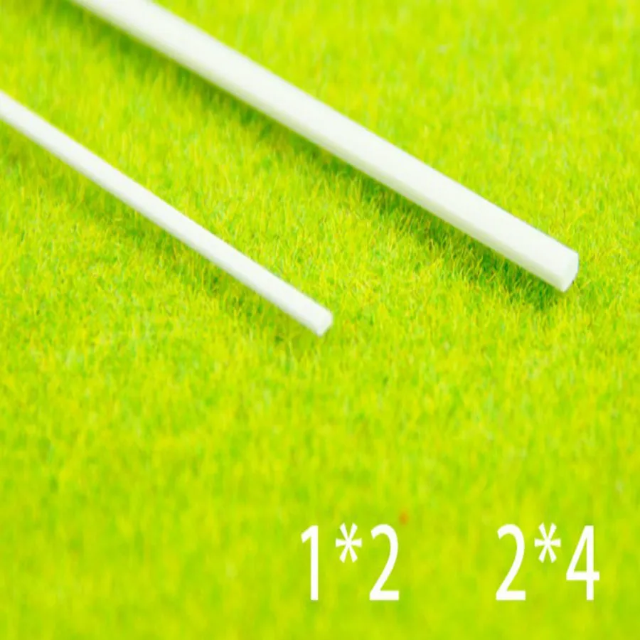 100pcs 1x1.5mm 1x2.5mm 1x3mm ABS Plastic Square Rods 50cm Length Scale Model Plastic Building Material