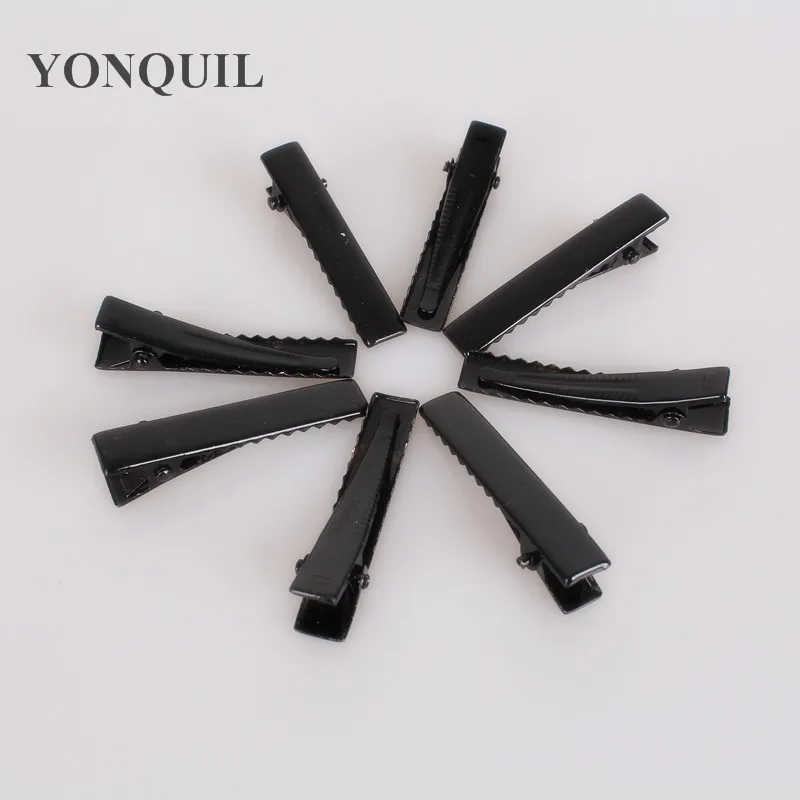 40MM Black Tone Hairclips Single Prong Alligator Clip Teeth Clips Handwork Fascinator DIY Craft Hair Accessories Long 150Pcs/Lot