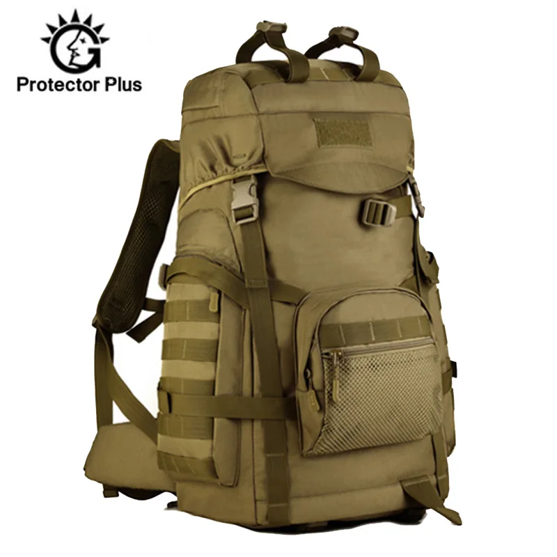 Mochila Militar Tática para Homens, Mochila de Viagem, Escalada e Montanhismo, Mochila Esportiva, Bolsa de Exército Molle Outdoor, XA805WA, 60L