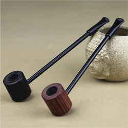 Pelle-Pipe en bois d'onyx portable pour fumer, herbe, tabac, broyeur, cadeaux de fumée, noir, café, 2 couleurs