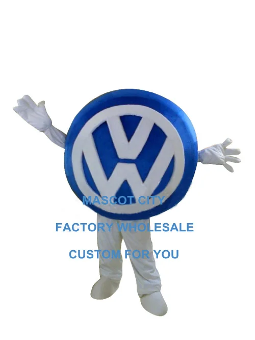 

vw logo mascot costume car logo auto logo mascot custom custom adult size cartoon character cosplay carnival costume 3507