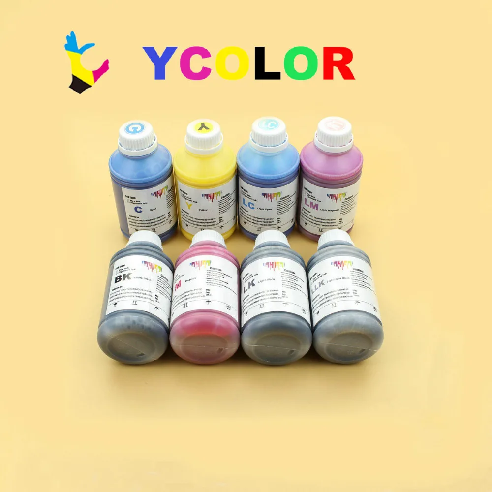 

Fast shipping !!! 8color/lot 500ml/bottle Universal pigment ink for Epson P400 Waterproof sunshine resistant ink