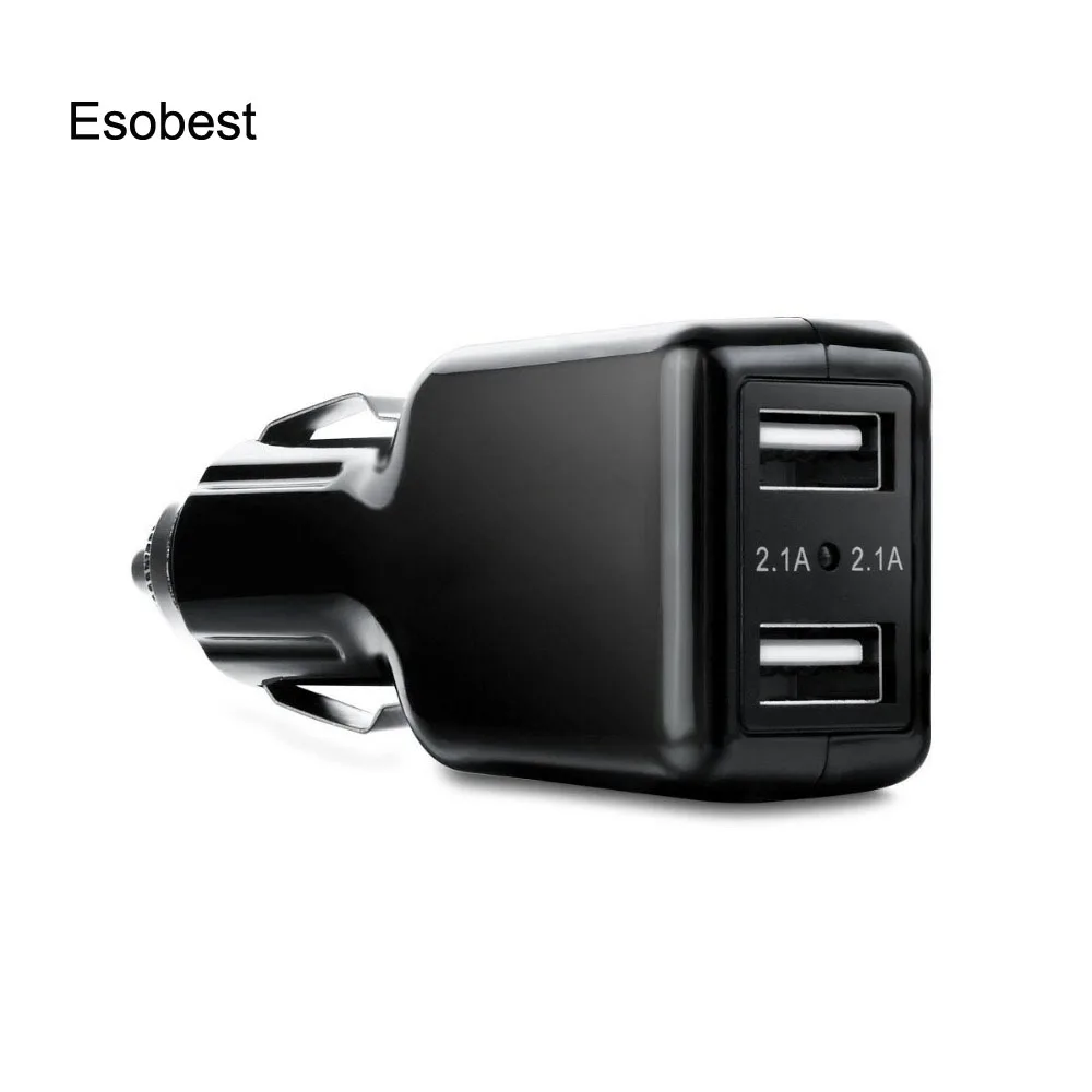 2 USB car charger 4.2a (21W) / 4.8A (24W), for iPad iPhone xiaomi galaxy huawei phones devices, charging power adapter