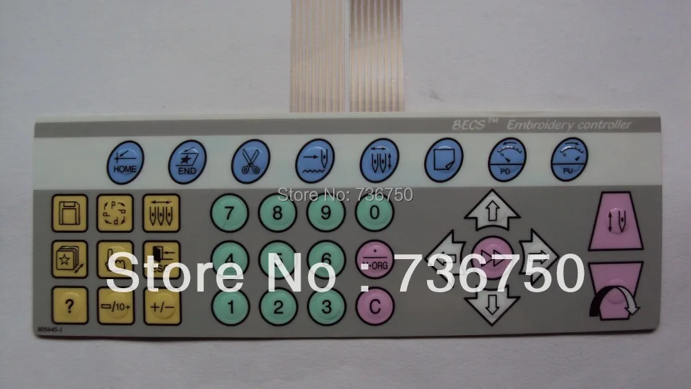 Dahao 805445-1 BECS-18 Controller Keyboard Keypad Membrane for China Embroidery Machine Feiya ZGM Prodigi Spare Parts