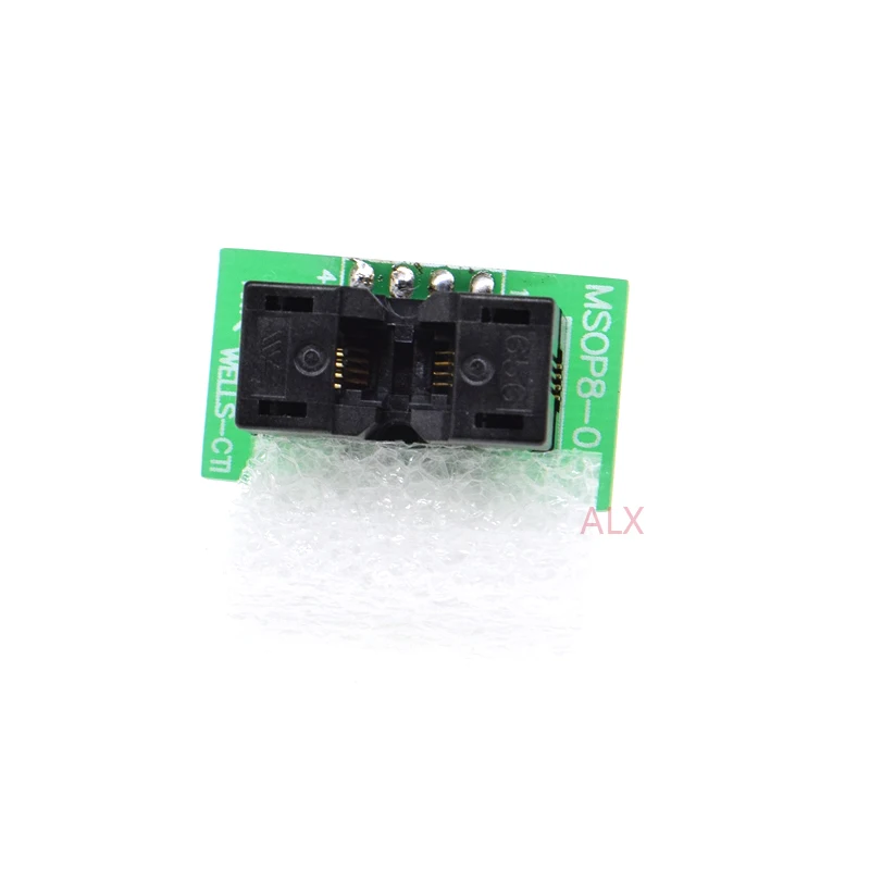 1PCS MSOP8 TO DIP8 programmer adapter socket MSOP TO DIP CONVERTER MCU test chip IC FOR 0.65MM PITCH