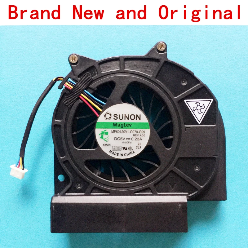 New laptop CPU GPU cooling fan Cooler radiator for Dell Latitude E6420 SUNON MF60120V1-C070-G99 DC5V 0.23A 4-wire 4-pin