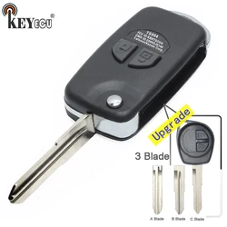 KEYECU dla Suzuki Grand Vitara Swift Ignis SX4 Liana Alto Upgrade Flip Folding 2-button Remote Key Shell Case Blank Fob