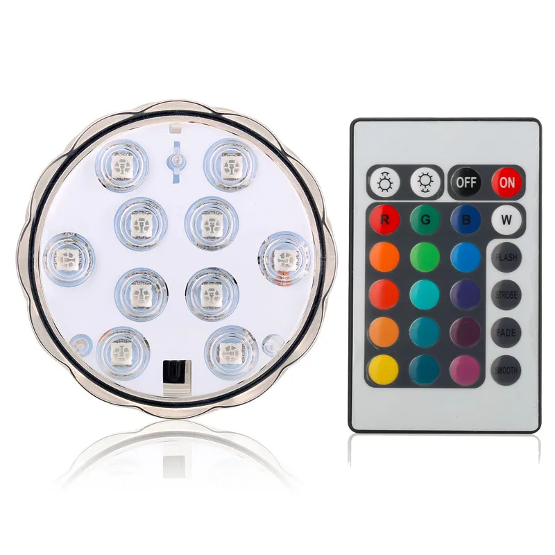 

2019 LED Submersible Candle Remote Control Floral Tea Light Candle Flashing Waterproof Party Decoration Hookah Shisha Light