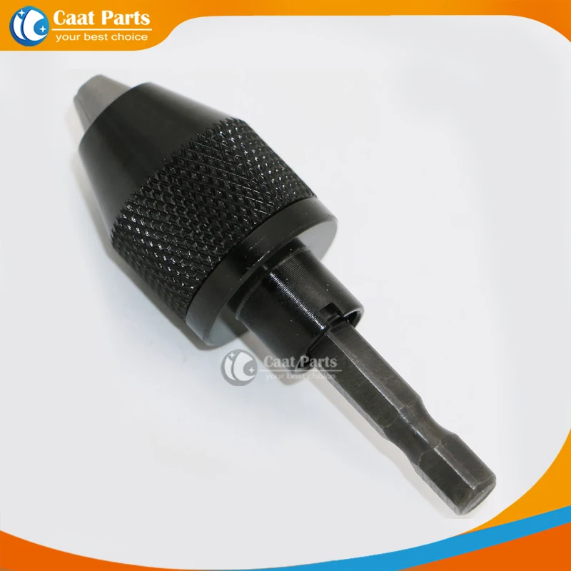 

0.3-6.0mm 1/4" 6.35mm Keyless Drill Chuck Screwdriver Impact Driver Adaptor Hex Shank Drills Grinder Converter