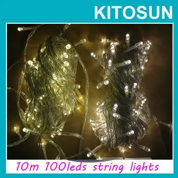 Gratis Verzending!!! Koop Kleurrijke 10M 100 Led String Lights Bruiloft Decoratie Lights 220/110V Led Kerst Decor Lights