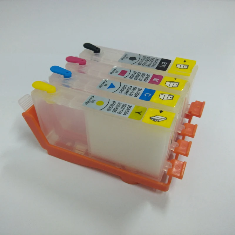 4 Refillable HP 920 XL Ink Cartridges - 400ml Bottles For OfficeJet 6000 6500 7000
