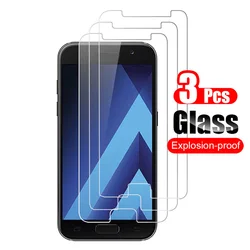 3Pcs Tempered Glass For Samsung Galaxy A5 2015 A500F 2016 A510F 2017 A520F 2018 Screen Protector Shield Protective Glass Film 9H