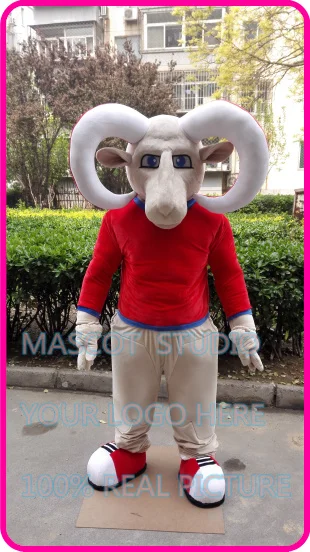 

mascot red bighorn mascot ram goat costume custom fancy costume anime cosplay kits mascotte cartoon theme fancy dress