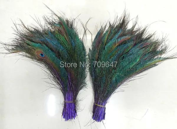 

20Pcs/Lot!Peacock Sword Feathers dyed purple 12-14 Inches,Natural Craft Floral Feathers,Wedding Decorations,Halloween