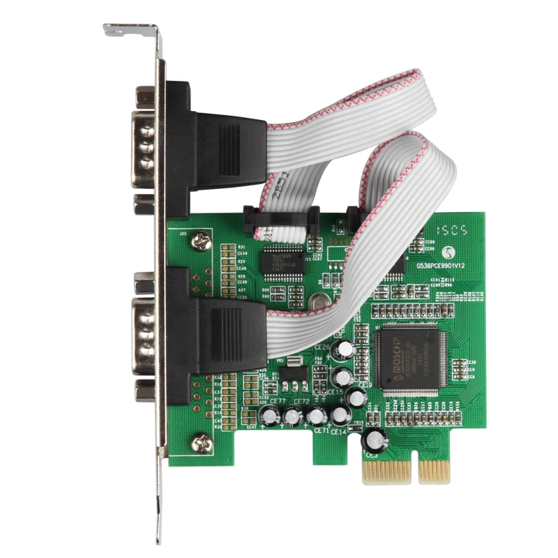 

RS232 RS-232 Serial Port COM & DB-9 Serial to PCI-E PCI Express Card Adapter Converter MCS9922CV Chipset