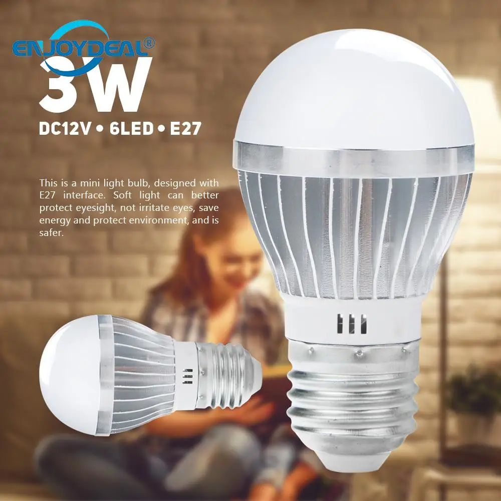 

E27 LED Bulb Lights 3W 5730SMD 6Led Aluminum Super Bright Energy Saving Light Led Light Bulbs Y7