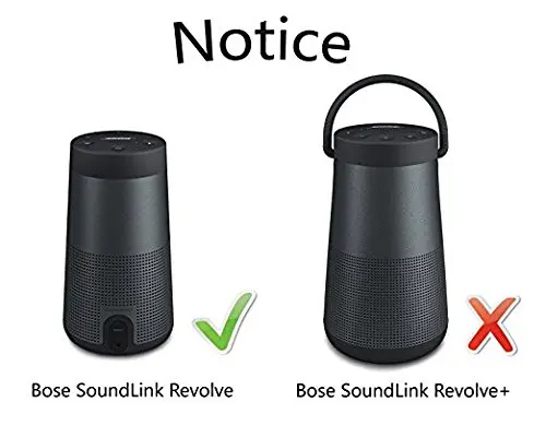 Estojo de transporte de viagem de armazenamento ltgem para bose soundlink revolve alto-falante bluetooth se encaixa carregador e cablet