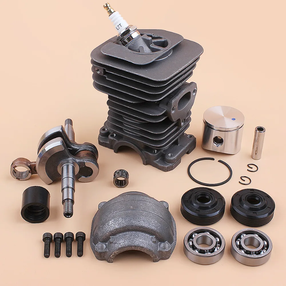 40 مللي متر مكبس اسطوانة العمود المرفقي كرنك تحمل النفط مجموعة محرك الختم ل HUSQVARNA 136 137 141 142 الغاز بالمنشار قطع الغيار 530069941
