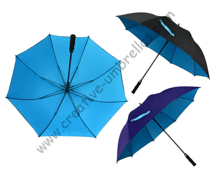 

Free shipping 3lots get 1 free golf umbrella visible double layers fabric fiberglass frame,auto open Pongee,anti-thunder