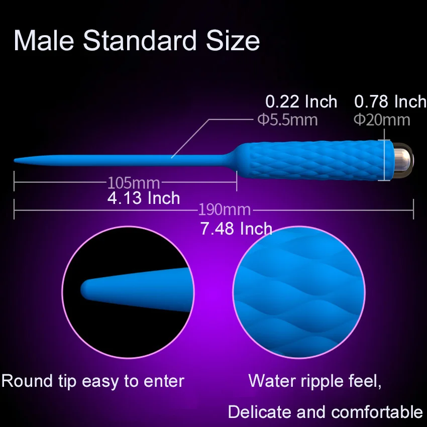 Leten Male Catheter Urethral Sound Electro Vibrator Penis Stretching Plug Silicone Dilators Sex Toy Dick Stretcher Masturbator