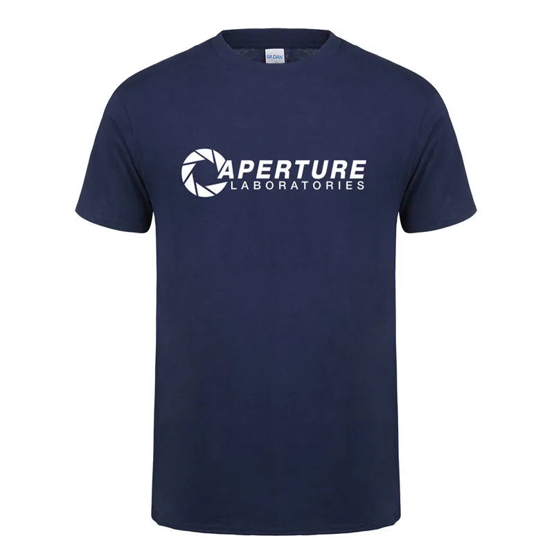 New Aperture Laboratories T Shirt Summer Men Short Sleeve O-Neck T-shirt Cotton Aperture Science Game Tee Shirt Mans Top OZ-047