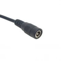 1 to 2 Male Plug Barrel Connector Splitter Cable DC 5.5mm Jack Power Female for LED Light Controller