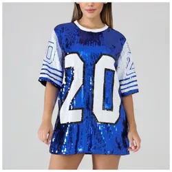 Moda greca paillettes brillante hip hop Sorority Bling numero 20 maglie Zeta Phi Beta Top paillettes magliette cappotto