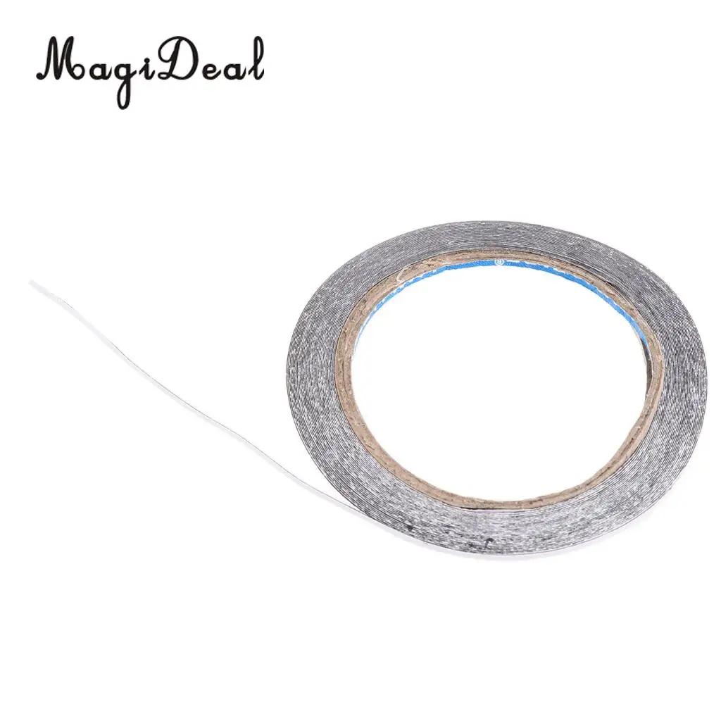 MagiDeal New Arrivals 1 Roll Adhesive Feather Tape Glue Archery Arrow Accessories DIY Black 10M Arrows Shooting Hunting Supplies
