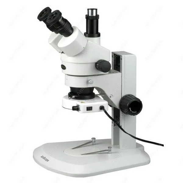 Widefield Stereo Zoom Microscope--AmScope Supplies 3.5X-90X Super Widefield Stereo Zoom Microscope with 80-LED