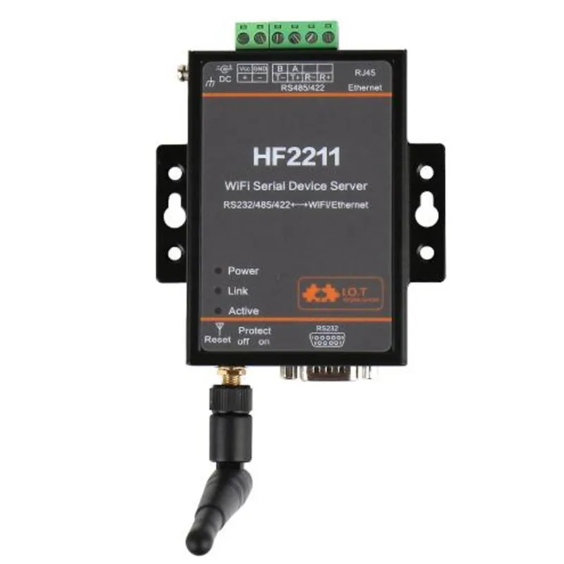 Imagem -03 - Pacote 2211 Modbus Industrial Rs232 Rs485 Rs422 para Wifi Conversor Ethernet Dispositivo Serial Modbus m Conector de Flash Unidades