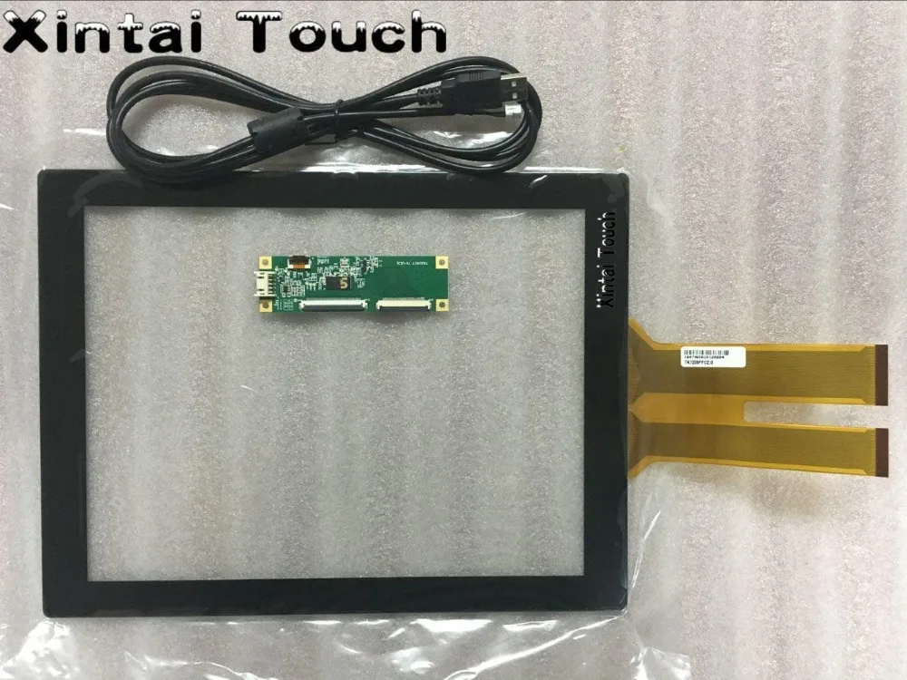 

10.1" 10 points Projected Capacitive touch screen panel overlay kit with USB controller, driver free, plug and play