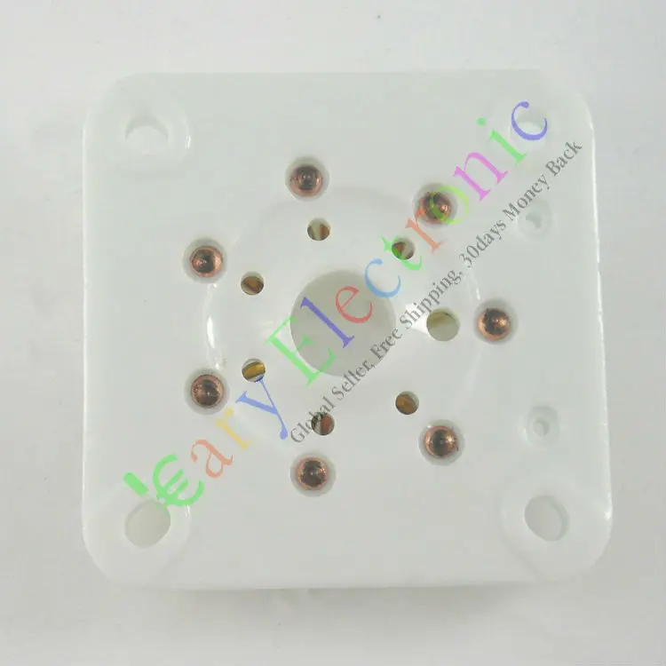 

Wholesale and retail 10pc 7pin Gilded Ceramic vacuum tube socket gold valve base 6C33 832 829 FU29 826 free shipping