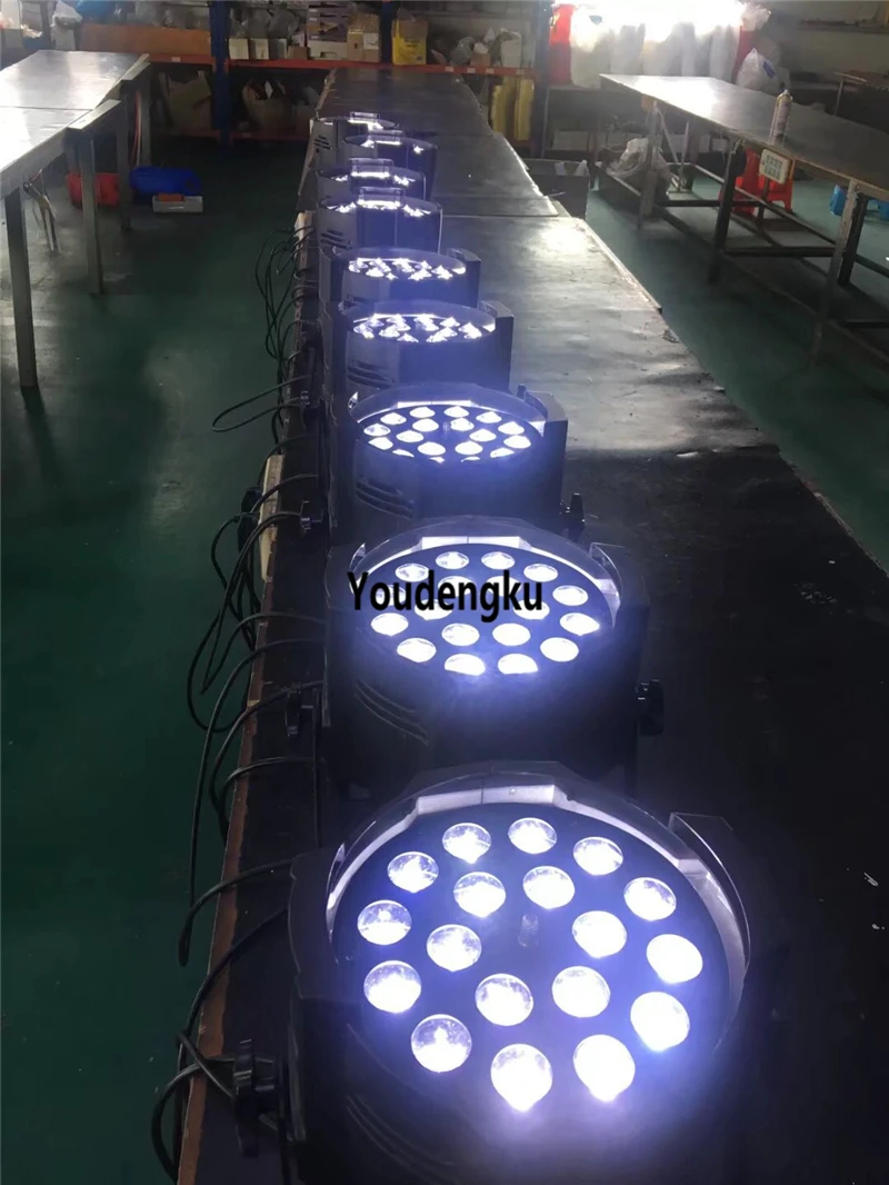 10 pieces Professional led Stage Lighting led par 18 zoom par can par led 18x10w rgbw led par zoom light